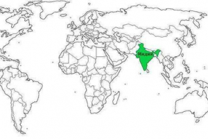 Milyen kontinens az india országa?